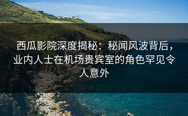 西瓜影院深度揭秘：秘闻风波背后，业内人士在机场贵宾室的角色罕见令人意外