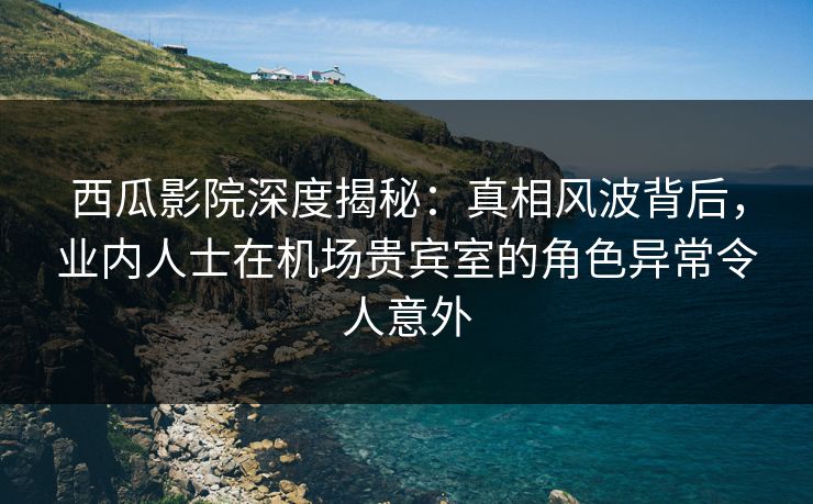 西瓜影院深度揭秘:真相风波背后,业内人士在机场贵宾室的角色异常令人意外 西瓜影院深度揭秘:真相风波背后,业内人士在机场贵宾室的角色异常令人意外